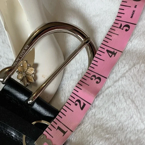 MICHAEL KORS black ladies leather Braided belt size Small LNWOT++ - Picture 5 of 8